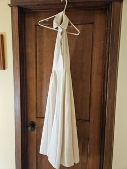Cream Halter Maxi Dress - Creme/Ivory