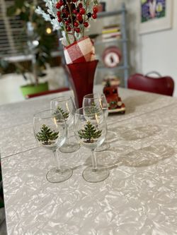 Christmas Wine Glasses, Goblets
