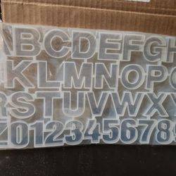 New Resin Alphabet Mold 