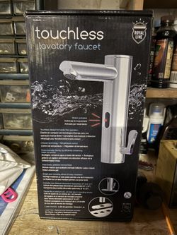 Touchless faucet for bathroom.