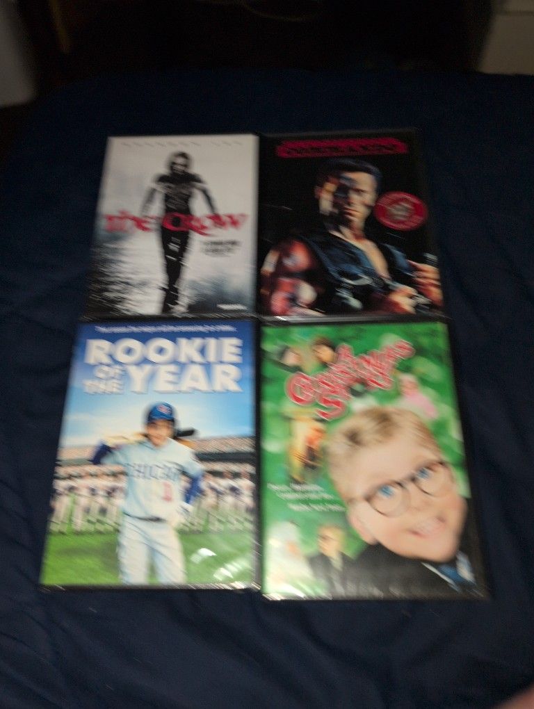 The Crow, Commando, Rookie Of The Year, A Christmas Story Dvds : $4.00 Bucks Each