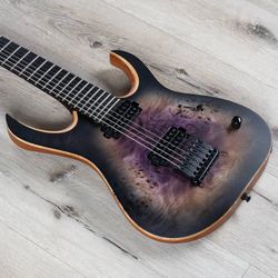 Mayones Duvell Elite 7 Baritone 7-String Guitar, Galaxy Eye Purple Satin