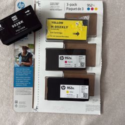 HP 952 XL Color And Black Ink Cartridges