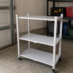 Metal rolling cart 28x12x34