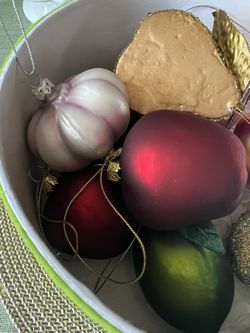 Box Of Unique Ornament With Container