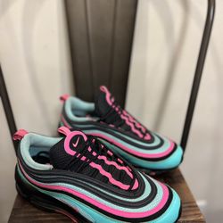 Nike Air Max 97 Hyper Turquoise Miami South Beach Mens Sneaker CU4877-300 Size 8