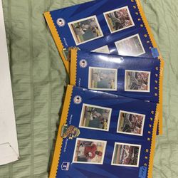 Three Upper Deck Blue Baseball Card Folder