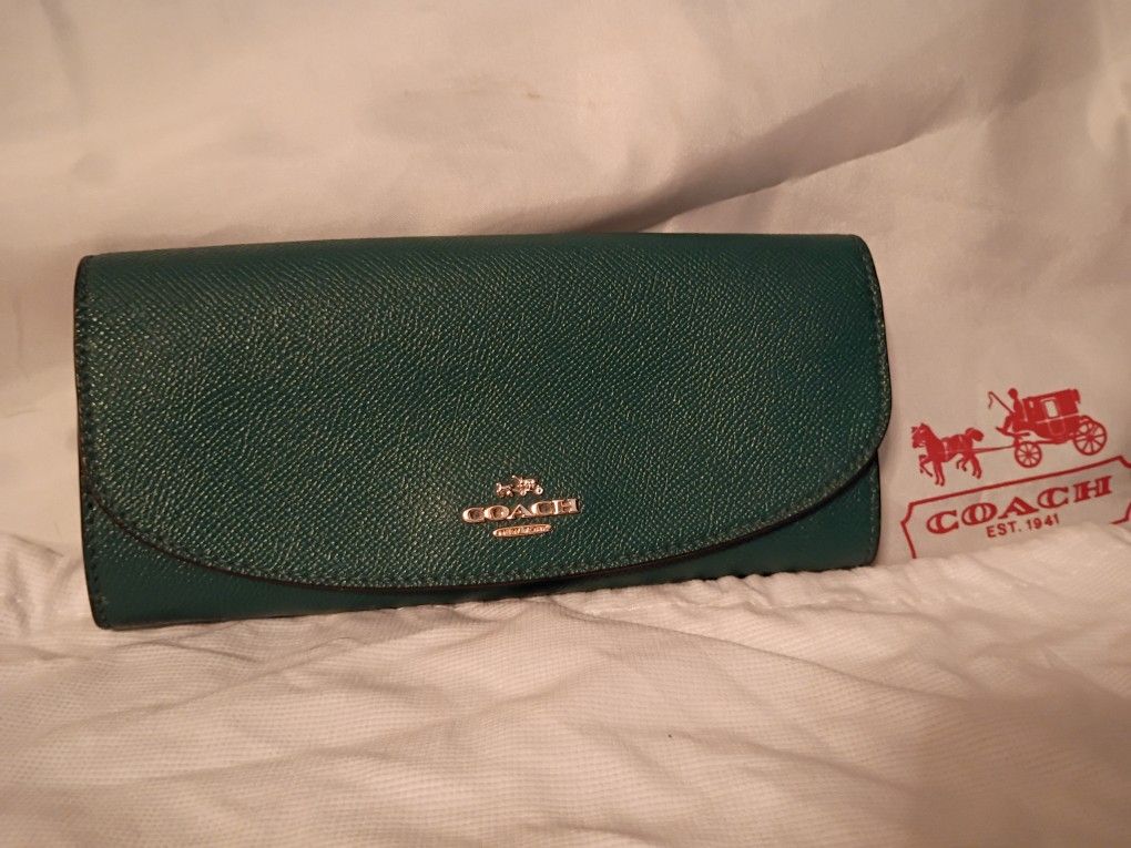 Coach Wallet Green