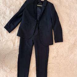 Boy blazer and pant set navy color size 7