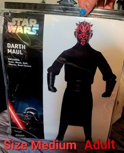 Star Wars Darth Maul Adult Costume Size Medium