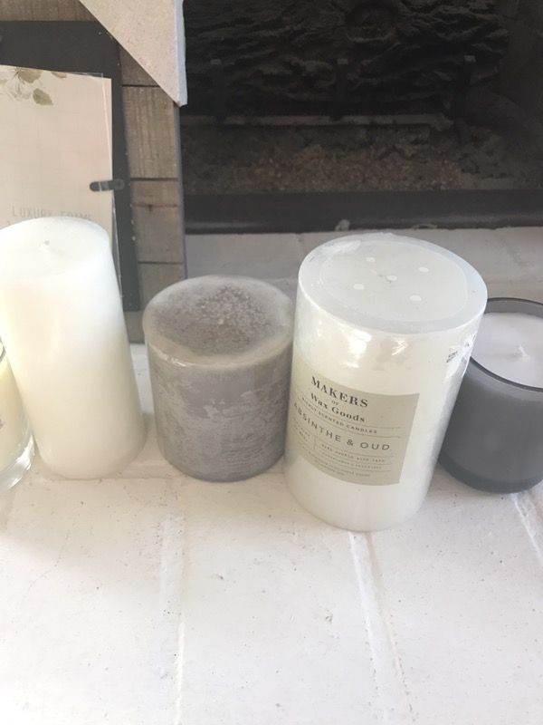 Assorted candles