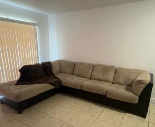 Brown Beige Sectional