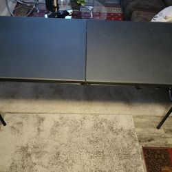 Black 6ft Folding Table 