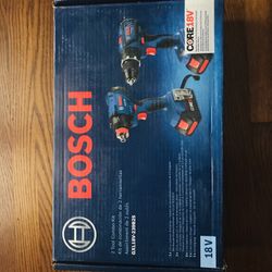 New Bosch Drill Driver Bundle With 2 batteries 