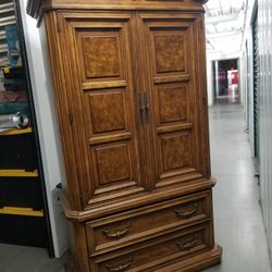 Vintage Solid Wood Armoire(Wardrobes)