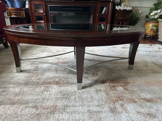 Oval Coffee Table w/ mirror