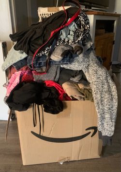 Really big box of clothes