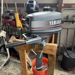 2008 Yamaha 4 HP Long Shaft Outboard Boat Motor