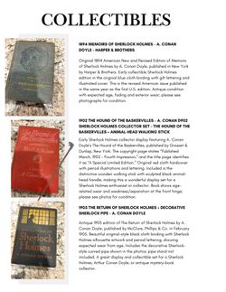 Sherlock Holmes Collection – Books & Collectibles