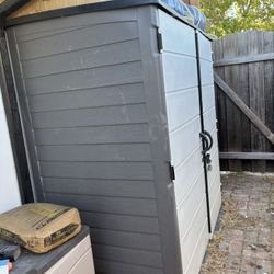 syncast resin storage shed 4x6dt