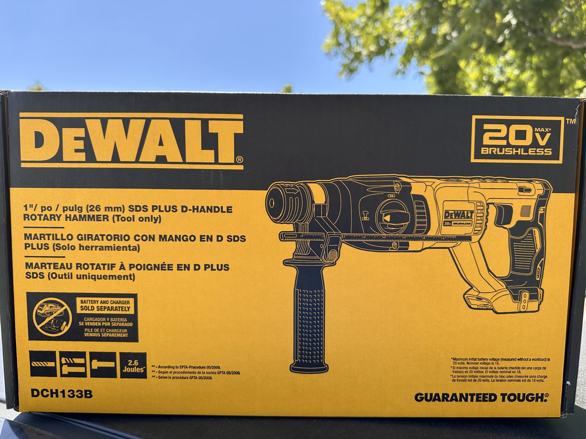DEWALT 20-volt max 1-in SDS-plus Variable Speed Cordless Rotary Hammer Drill
