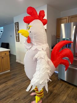 Inflatable chicken costume youth