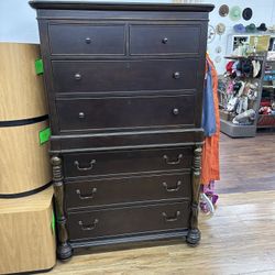 Solid Wood Tall Boy Dresser