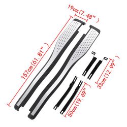 Aluminium Running Board Side Step Set for 12-16 Honda CRV Slip-Resistant se