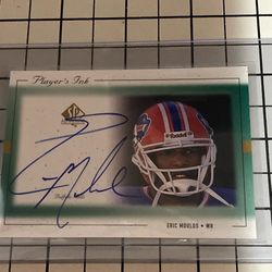 99 SP Authentic Bills Eric Moulds Auto Card