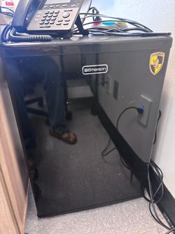 Emerson Mini Fridge Black with Freezer