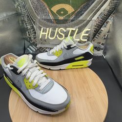 Nike Air Max 90 Og (GS) Volt Gray Neon Green Size 6.5Y
