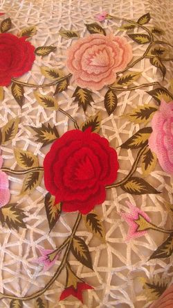 Brand new white muslin sari