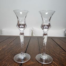 Mikasa Crystal Candlestick Holders 