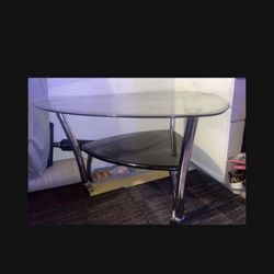 Glass Coffee Table With 2 Side Tables 