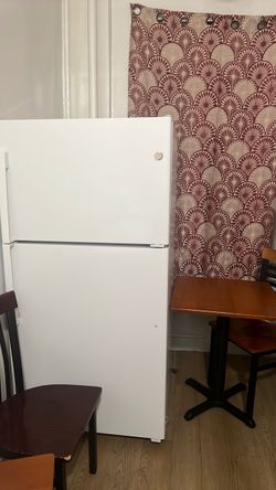 Refrigerator & Dining Table With 2 Chair Set
