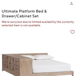 pottery barn ultimate platform bed