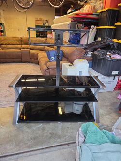 Glass TV stand