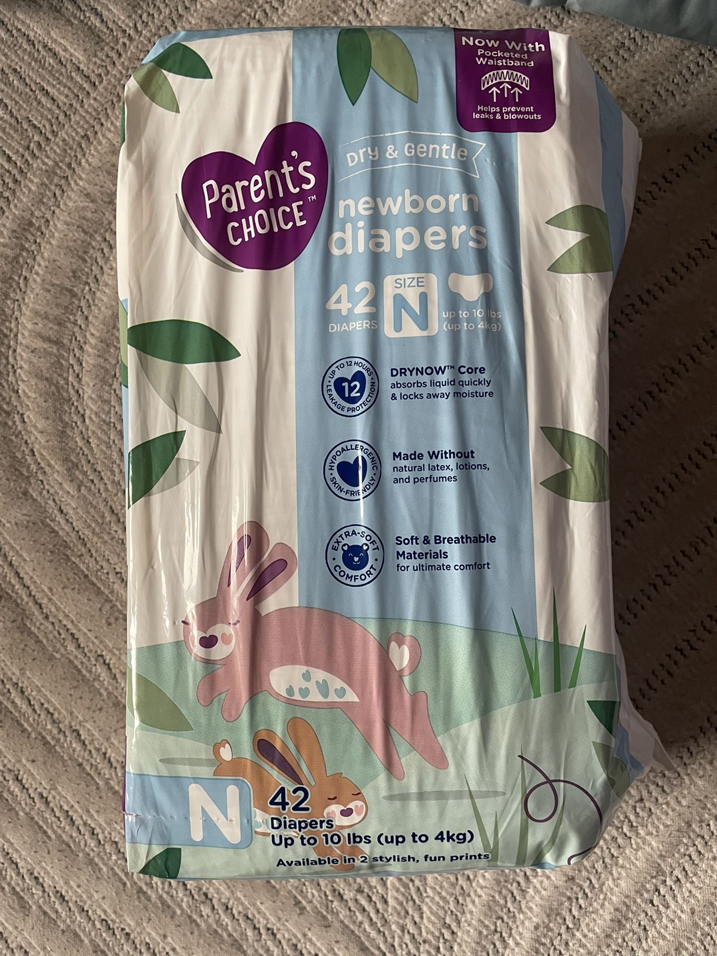 Parents Choice Newborn Diapers 42ct