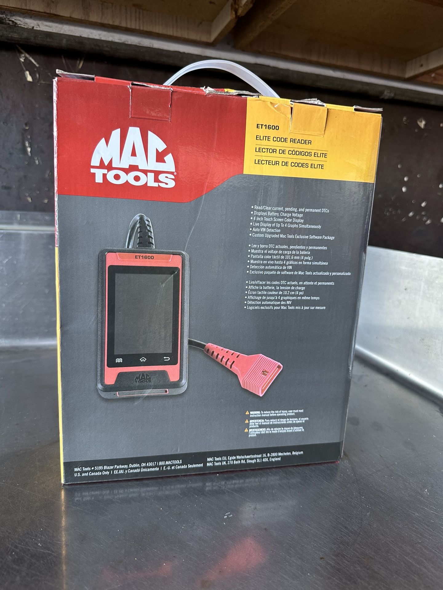 Mac Tools Obd2 Code Reader ET1600