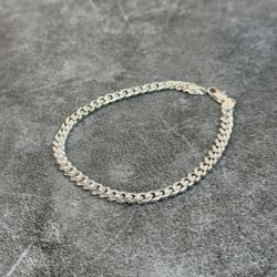 925 Silver Cuban Link Bracelet 8” 10g Heavy Shine