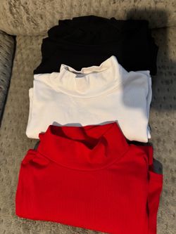 Set of 3 xl ribbed long sleeve all for $12