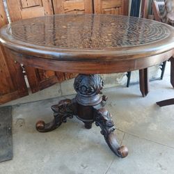 Ornate Stain Glass Table