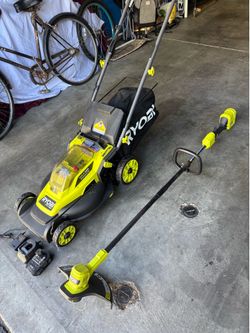 Ryobi Mower 16” 18V Ryobi Trimmer Weed Whacker