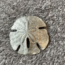 Vintage Metzke Pewter Sand Dollar Necklace