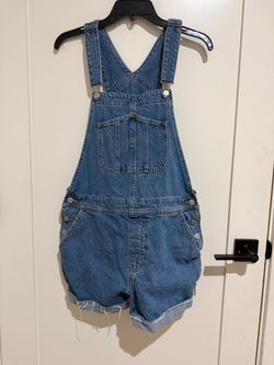 Denim Overall Shorts