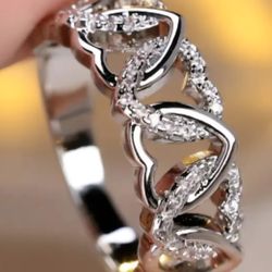 Ladies Heart Ring. S925