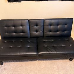 Leather Futon Couch 