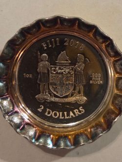 Fiji 2018 1 oz Coca Cola bottle cap shaped coin