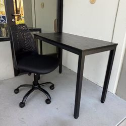 New In Box 40x20x30 Inch Tall Office Writing Desk Table With Computer White Pink Chair Furniture Combo Set 