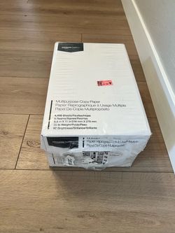 BRAND NEW- CASE of Amazon Basics Multipurpose Copy Printer Paper, 8.5 x 11 Inches, 8 Reams (4,000 Sheets)
